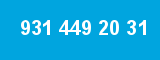 931 449 20 31 931 449 20 31